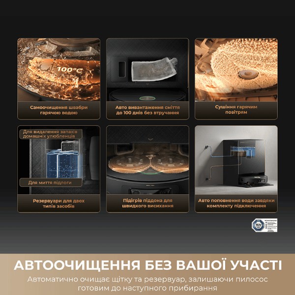 Фото - Робот-пылесос моющий Dreame Bot X60 Ultra Complete Black (RLX87DE-bl)